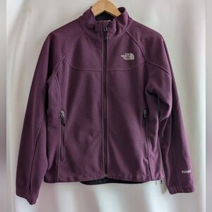 North Face Purple Windwall Full Zip Jacket Zippered Pockets - L